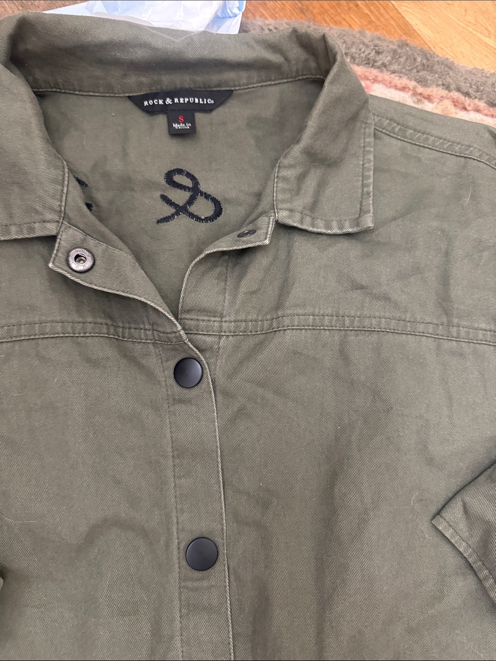 Rock & Republic Olive Green Utility Jacket